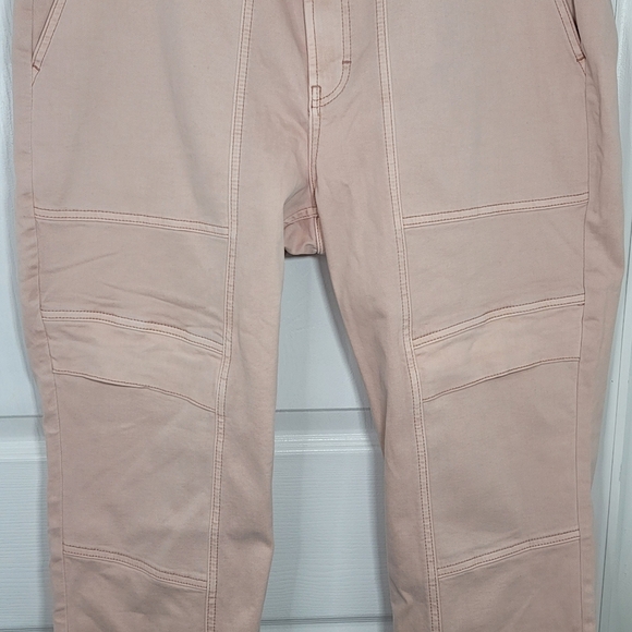 White House Black Market High-Rise Cargo Rose Smoke Straight Jeans 18S - Picture 3 of 11